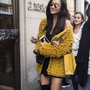 For Love and Lemons Mustard Joplin Cardigan